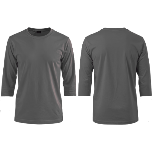 חולצה שרוול 3/4 שחור